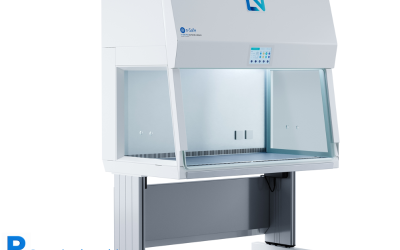 Poste de sécurité microbiologique n-Safe Premium avec pictogrammes de flux d'air — Oxygen